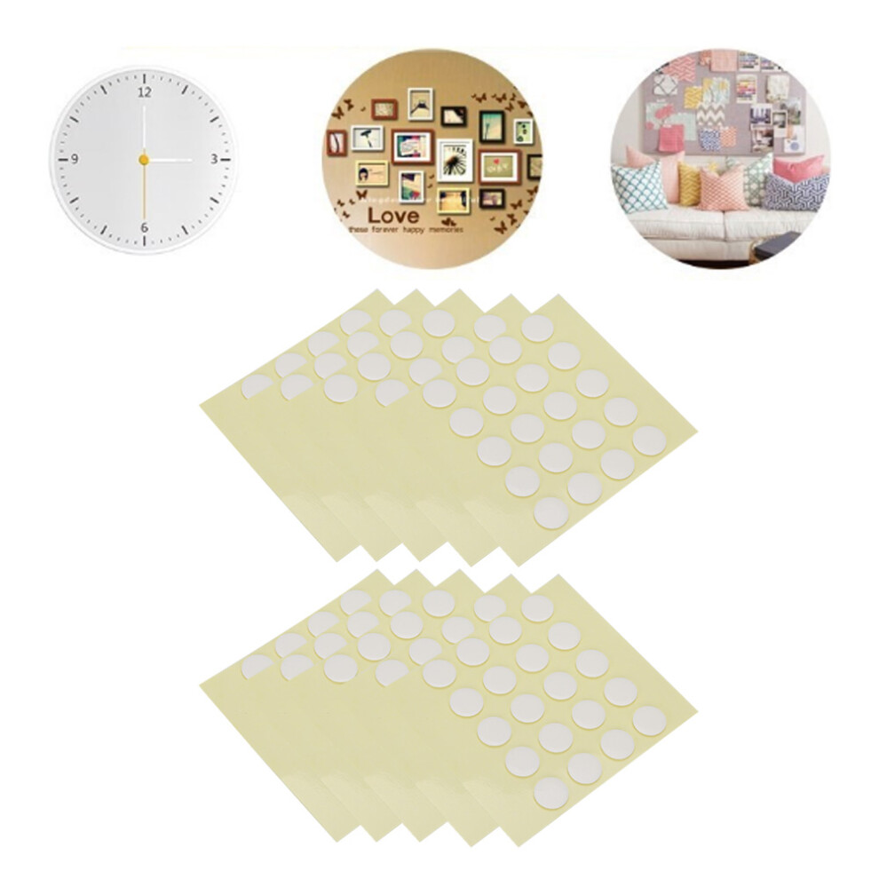 200Pcs Transparent Double Sided Stickers 10mm Adhesive Tape for Nail Decor