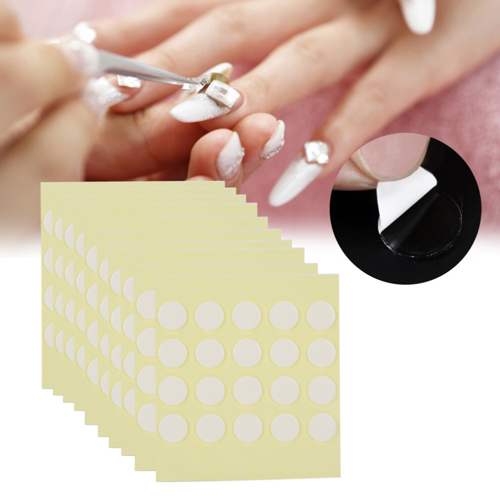 Strong 10mm Transparent Double-Sided Adhesive Tape 200Pcs for Crafts