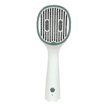 (Dark Green) Cat Dog Puppy Grooming Comb Uv Sterilization Comb Hair Removal Brush Massage Comb