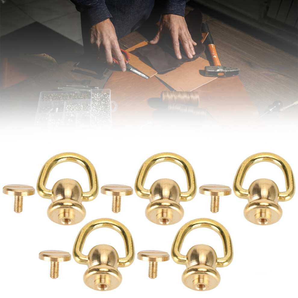 Durable 10X5mm Gold Brass Rivets For Luggage Belts & Crafts 8781361575506