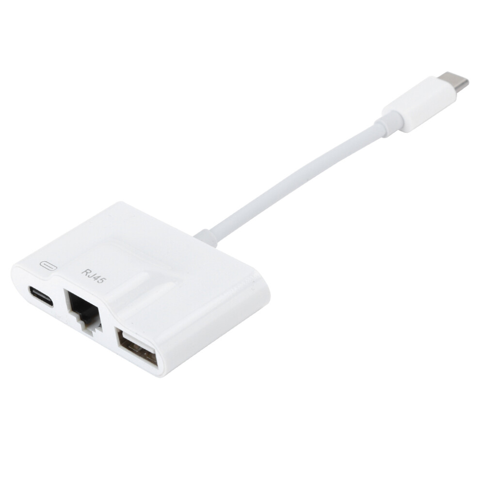 Ethernet Usb Adapter Typec Wired Networking Card For Computers Tablets Rj45 3571361575942