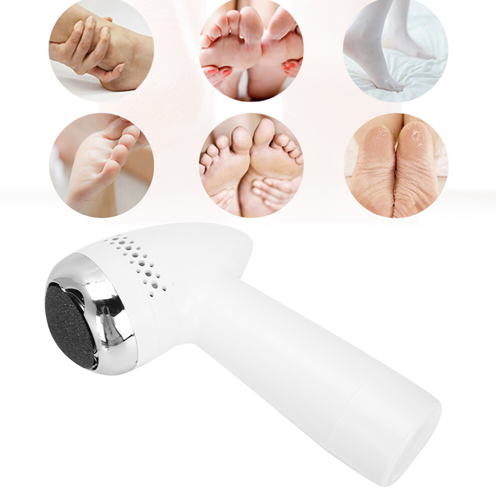 Silver Electric Foot File Grinder Callus Remover Pedicure Heel Machine