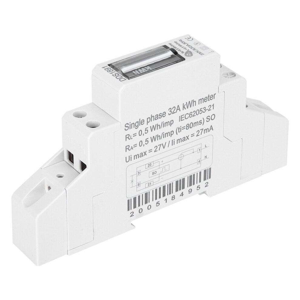 Dds1891 Single Phase Energy Meter 230V 5(32)A 116X90x45mm 8331361578016