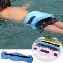 (yellow) Adjustable Back Floating Foam Swimming Belt Waist Training Equipment Safety Aid