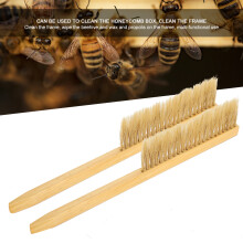 Double Row Pig Bristle Beekeeping Brush | 40x8cm Honey Tool