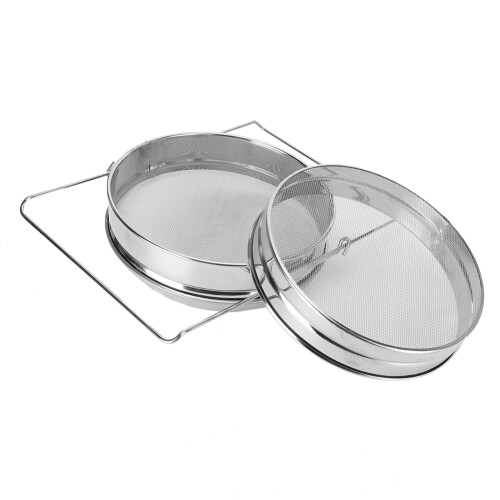 Stainless Steel Double Honey Strainer Filter for Beekeeping