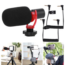 FM8 3.5mm Condenser Microphone for Camera Phone Video Recording