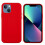 (Red, Multicolor) For iPhone 13 mini Liquid Silicone Phone Protective Case Back Shell - Pine Needle Green 1
