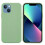 (Mint Green, Multicolor) For iPhone 13 mini Liquid Silicone Phone Protective Case Back Shell - Pine Needle Green 1