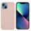 (Pink, Multicolor) For iPhone 13 mini Liquid Silicone Phone Protective Case Back Shell - Pine Needle Green 1