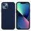 (Midnight Blue, Multicolor) For iPhone 13 mini Liquid Silicone Phone Protective Case Back Shell - Pine Needle Green 1