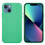 (Green, Multicolor) For iPhone 13 mini Liquid Silicone Phone Protective Case Back Shell - Pine Needle Green 1