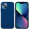 (Blue, Multicolor) For iPhone 13 mini Liquid Silicone Phone Protective Case Back Shell - Pine Needle Green 1