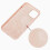 (Pink, Multicolor) For iPhone 13 mini Liquid Silicone Phone Protective Case Back Shell - Pine Needle Green 3