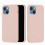 (Pink, Multicolor) For iPhone 13 mini Liquid Silicone Phone Protective Case Back Shell - Pine Needle Green 2