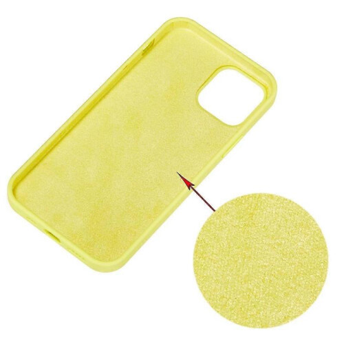(Yellow, Multicolor) For iPhone 13 mini Liquid Silicone Phone Protective Case Back Shell - Pine Needle Green 2