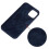 (Midnight Blue, Multicolor) For iPhone 13 mini Liquid Silicone Phone Protective Case Back Shell - Pine Needle Green 3