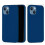 (Blue, Multicolor) For iPhone 13 mini Liquid Silicone Phone Protective Case Back Shell - Pine Needle Green 2