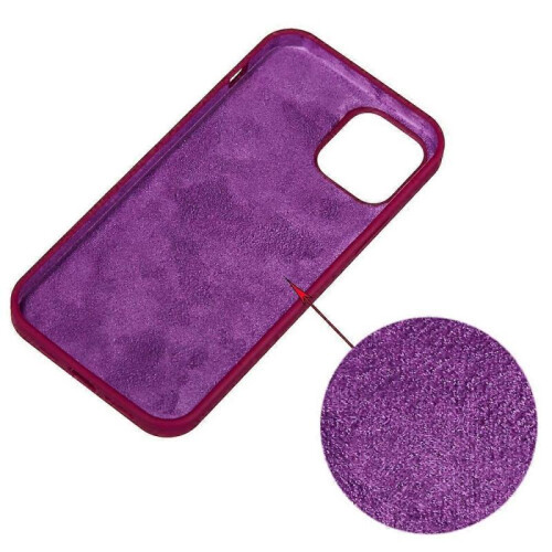 (Wine Red, Multicolor) For iPhone 13 mini Liquid Silicone Phone Protective Case Back Shell - Pine Needle Green 2