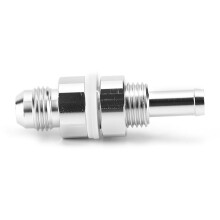 Aluminium Barb Kraftstofftankanschluss 6AN Flachrohr Durchbruch 5/16 Schlauchadapter