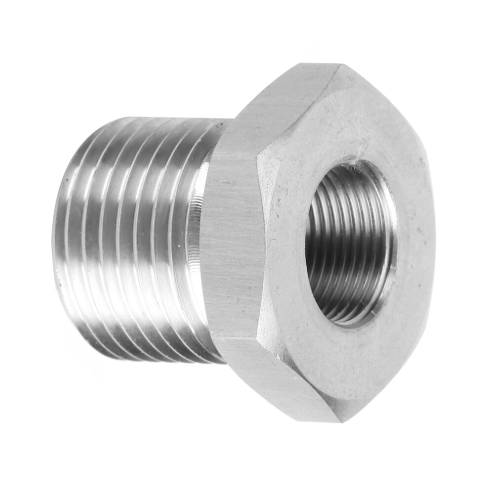 Stainless Steel Oil Filter Adapter 1/2Â28 To 3/4Â16, Fits Several Filters 3571361580274