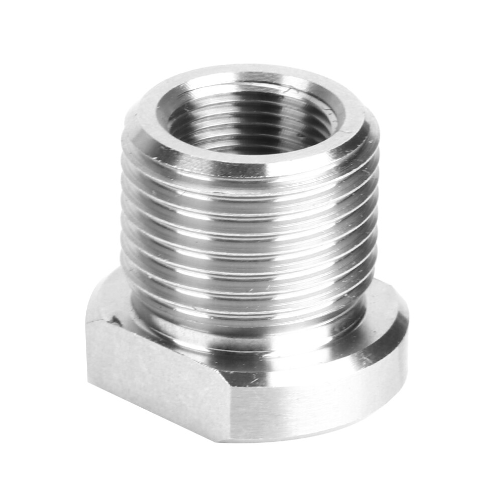 Stainless Steel Oil Filter Adapter 1/2Â28 To 3/4Â16 Universal 8281361580086
