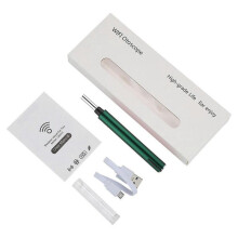 (Green) 5.5mm Wifi Otoscope Ear Cleaner Camera Wireless Ear Wax Removal Tool with LED Light Endoscope Ear Pick Cleaning Red