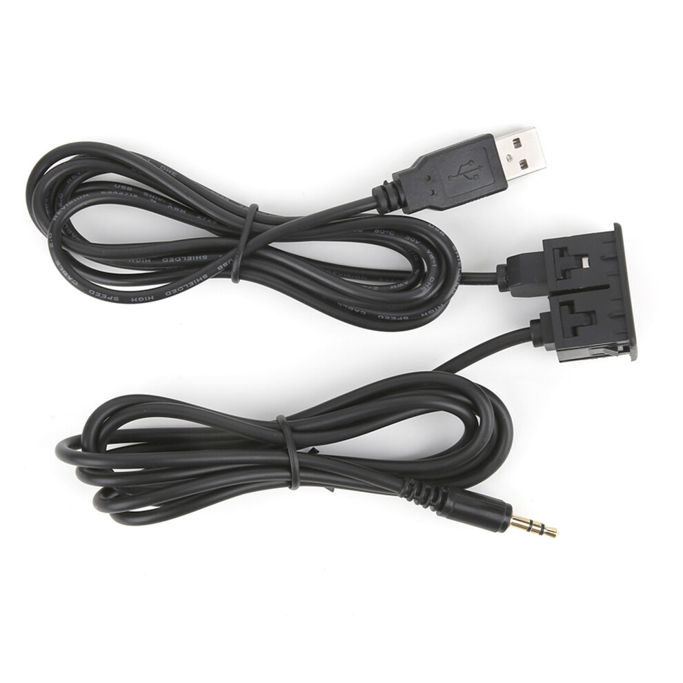 Car/Boat Usb & 3.5Mm Aux Flush Mount Extension Cable 1.45M Long 4901361581862