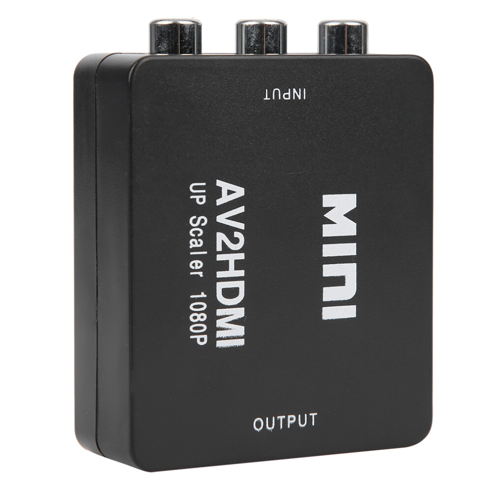 High Definition Mini Av To Hdmi Converter 1080P 60Hz Output Black 7891361582006