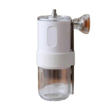 (White) Portable Manual Coffee Grinder Ceramic Burr Coffee Grinder Perfect For Home, Office, Or Outdoors Adventure  Yellow