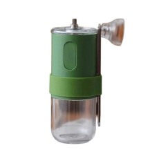 (Green) Portable Manual Coffee Grinder Ceramic Burr Coffee Grinder Perfect For Home, Office, Or Outdoors Adventure  Yellow