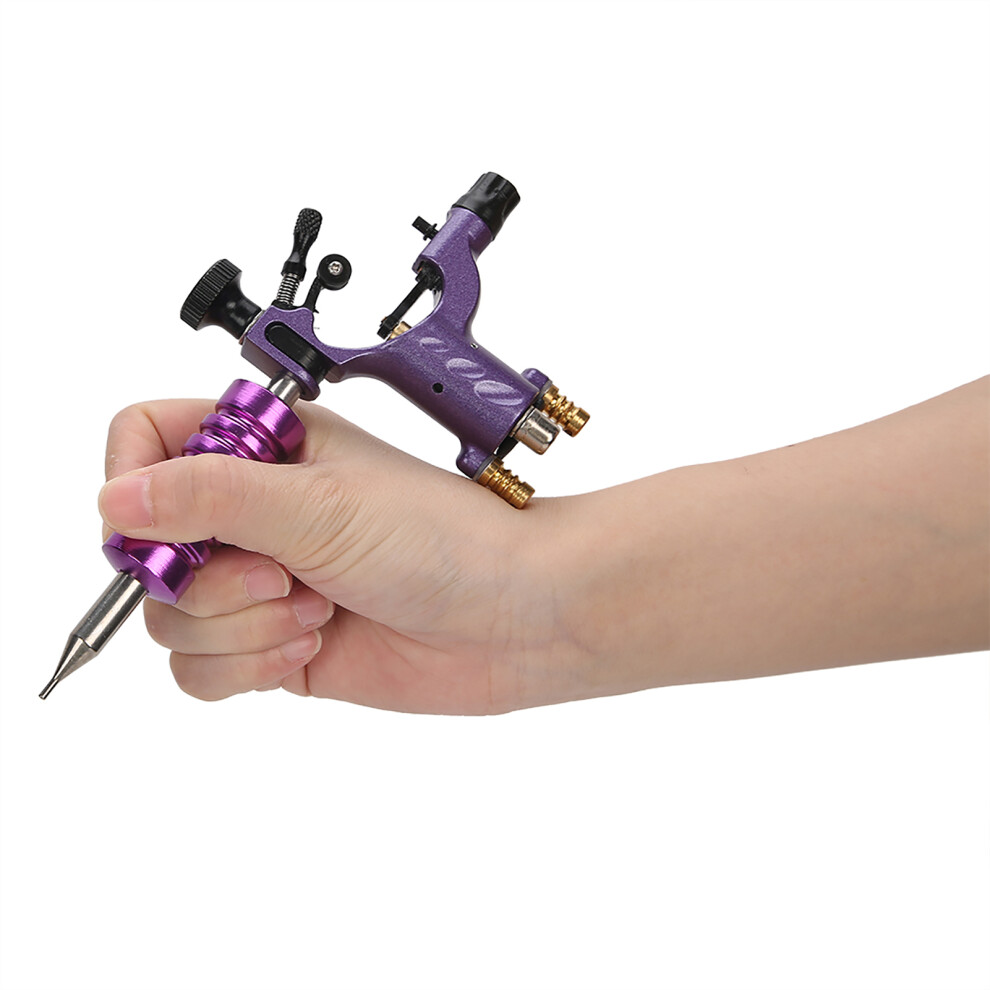 Purple Dual Interface Tattoo Machine Liner & Shader Alloy Handle