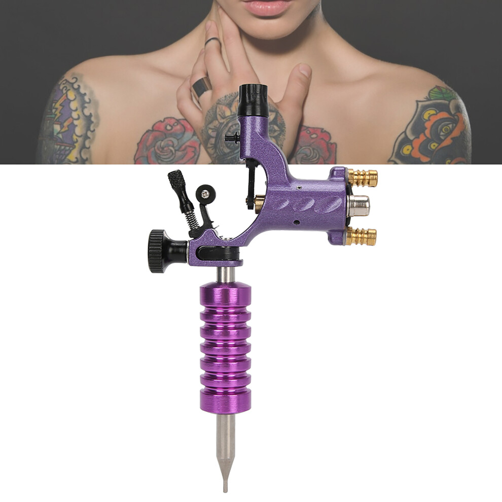 Purple Dual Interface Tattoo Machine Liner & Shader With Alloy Handle