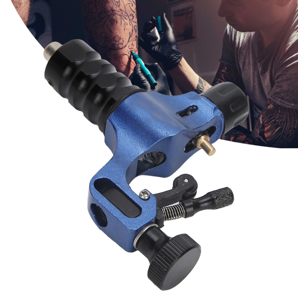 Blue Portable Tattoo Machine With Strong Motor Liner & Shader Rca Interface