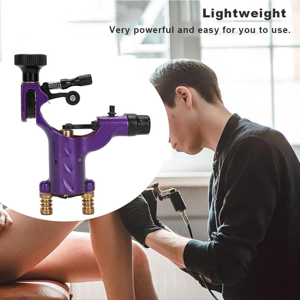 Professional Electric Tattoo Machine Shader & Liner, Alloy, Purple