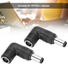 2 Stück weiblicher auf männlicher Adapter 7,4x5,0 mm Winkel für Laptop-Netzanschlüsse