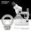 Mikroskopkamera LED-Ringlicht 144 Perlen, Helligkeit einstellbar 9