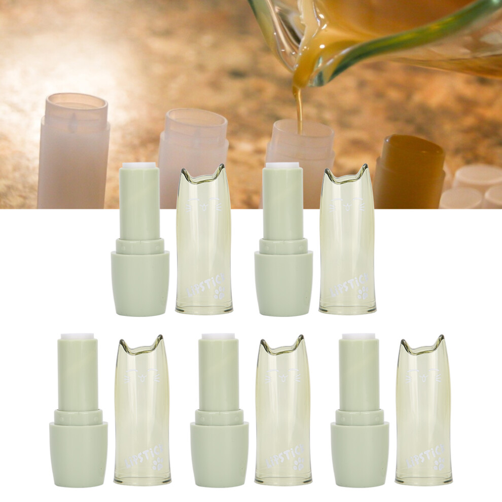 5PCS Refillable Lip Balm Tubes 10ml ABS Travel Lip Gloss Containers