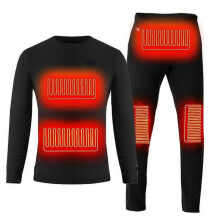 (Pants-woman, Xl) Winter Heating Underwear Thermal Underwear Set Usb Electric Heated T-shirts Amp;pants Battery Powered Ski Wear Motorcycle-jinmu3