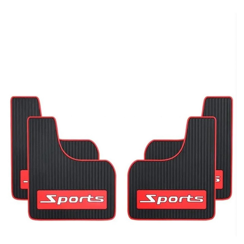 Mudflaps For Car Suv Off-Road Truck Universal Car Mudguard Front Rear Wheels Mud Flaps Pp Splash Fender Guards Mud Flaps(4Pcs ) Red 9067246736958