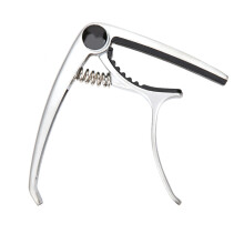 Guitar Capo Clamp Key Tuner Zinc Alloy for Folk Guitar Silver