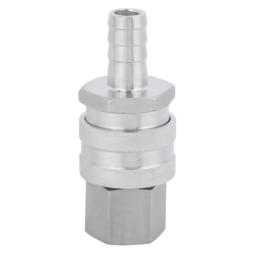 Stainless Steel 1/2-Inch Npt Female & Barb Quick Disconnect For Beer Pump 8411361592158