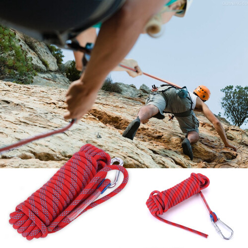 Schwerlast 10mm Paracord Lanyard mit Karabiner - Rot, 10m oder 20m 2