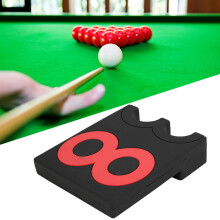 PVC Pool Cue Halter Rack, 2 Löcher, Schwarz & Rot, 0,32 kg