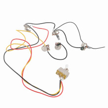 Vorgefertigtes Elektrisches Gitarrenverkabelungsset mit 3-Wege-Schalter, 650mm, Weiß