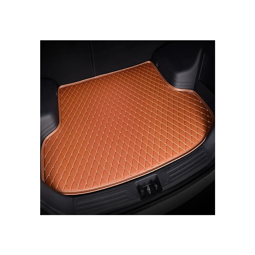 Waterproof Car Boot Liner Â Heavy Duty Quilted Trunk Mat With Non-Slip Backing.for Ford Explorer Ev Suv 2024, Orange 9105992096961