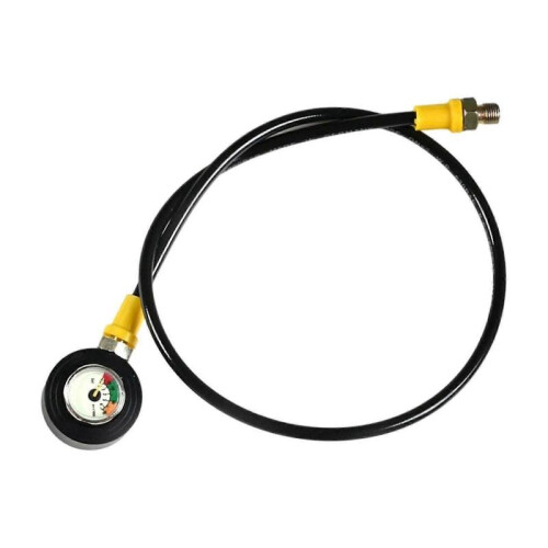 (Pressure Gauge) First Stage Dive Regulator Safe Scuba Diving Practical Replacement Equipment Black
