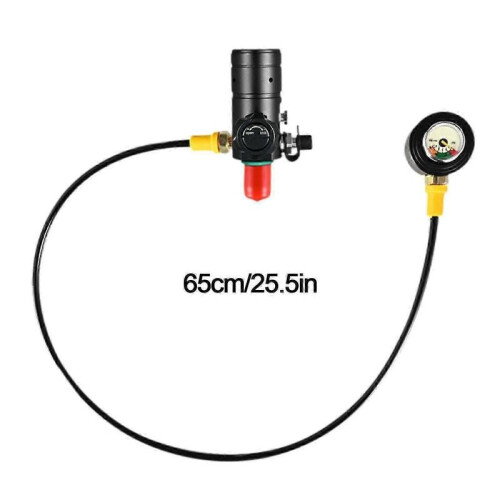 (Black) First Stage Dive Regulator Safe Scuba Diving Practical Replacement Equipment Black 1