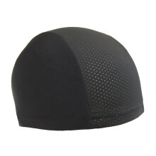 Fodera per casco, Berretto in materiale poliestere, Fodera antisudore in rete leggera sotto il casco per uomo e donna, Berretto elastico ad