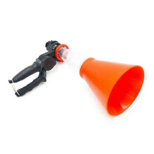 (Red round mouth) Universal Oil Filter, Engine Oil Funnel with Adjustable Fixed Clamps, Oil Filling Pour Tool Fast Oil Changing Funnel